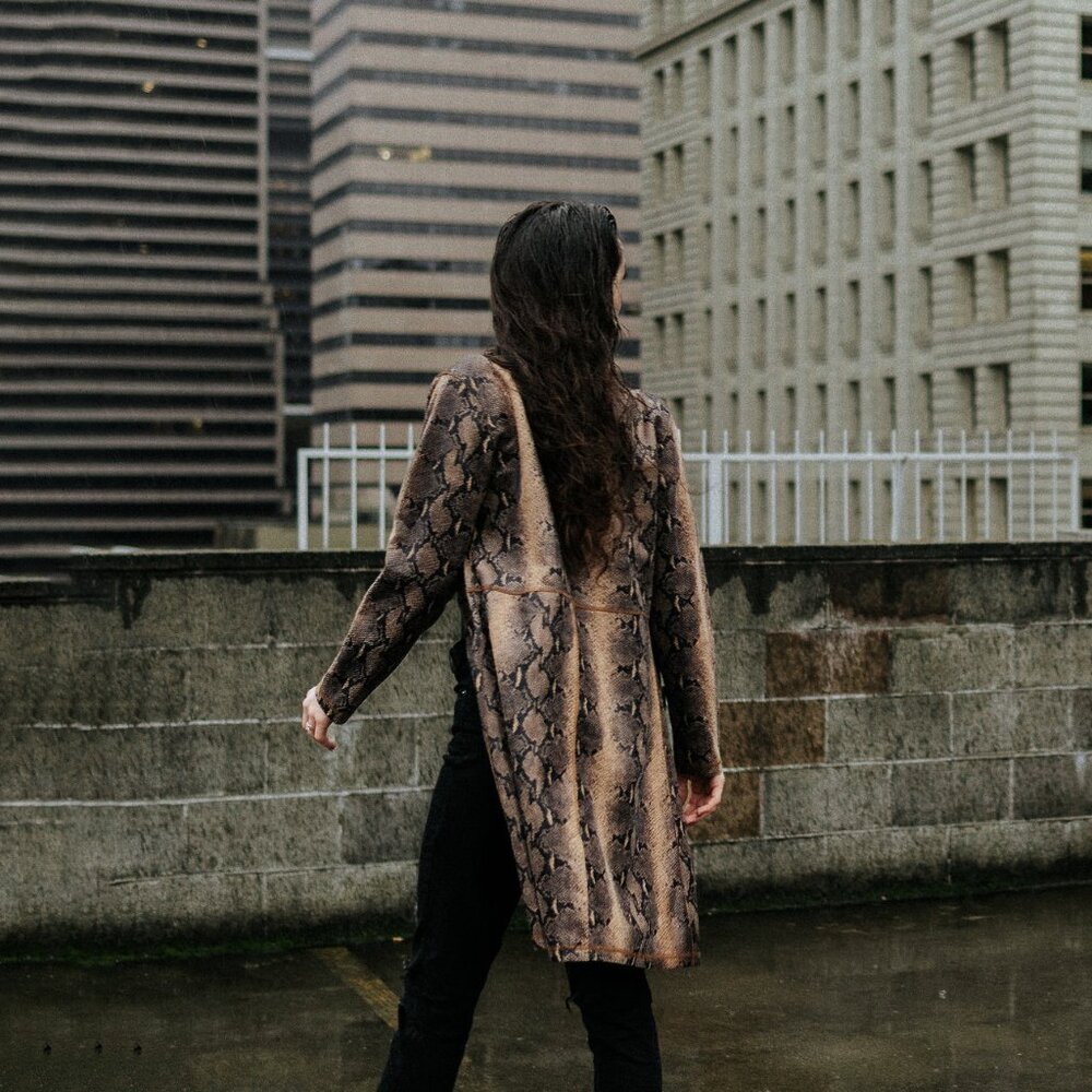 ANTHROPOLOGIE Solitaire Faux Suede Cardigan Duster Jacket